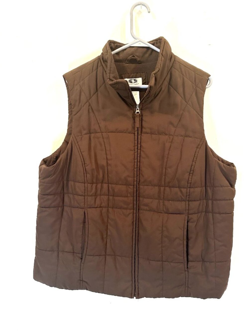 Athletic Works Brown Puffer Vest Size 2X Athleisure Winter